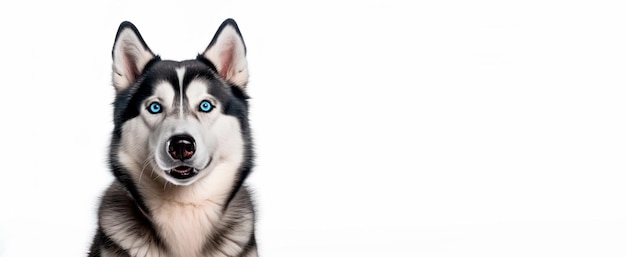 Foto gratuita bandiera del husky siberiano