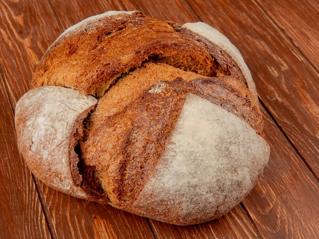 Side view of cob on wooden surface