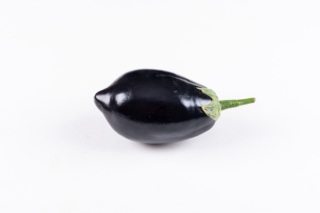 Side view an eggplant . horizontal