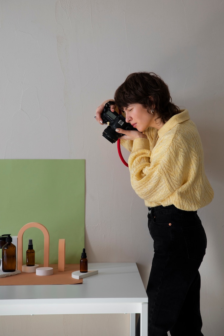 免費 Photo 攝影工作室工作的一位女士