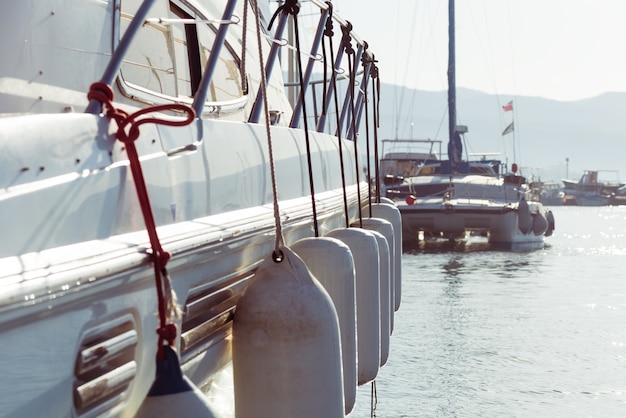 Side view of a yacht