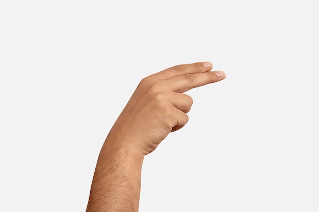 Sign language symbol isolated on white