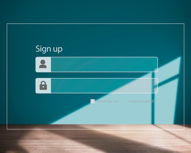 無料写真 サインアップ登録パスワードプライバシーセキュリティの概念