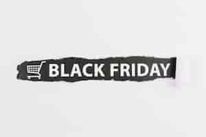 Free photo sign with black friday inscription