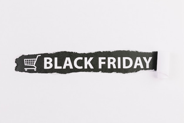 Sign with black Friday inscription