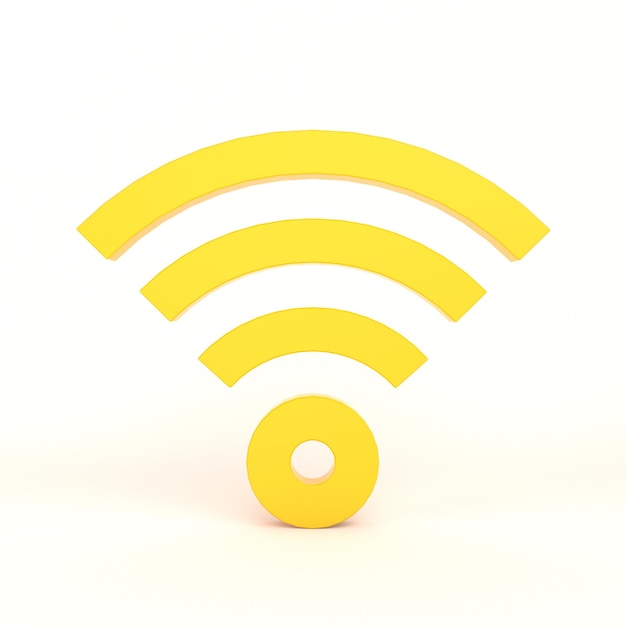 Free photo signal icon front side with white background