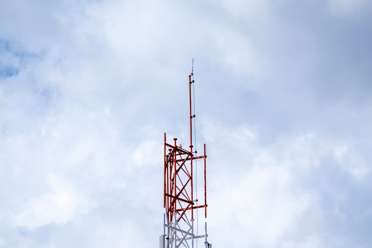 Free Photo signal post and sky