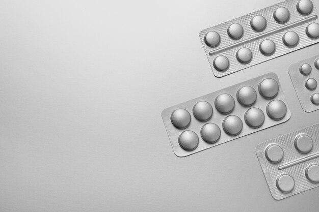 Silver aesthetic wallpaper with pill foils
