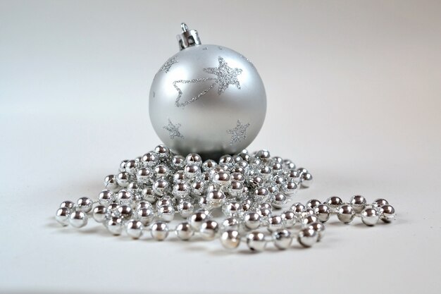 "Silver Christmas ball"