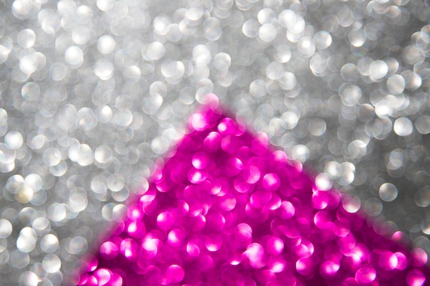 Free photo silver and pink abstract bokeh lights