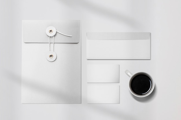 Simple corporate identity branding stationery set