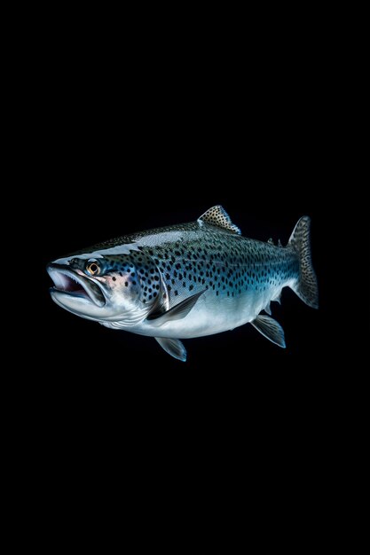 Simple looking fish with black background