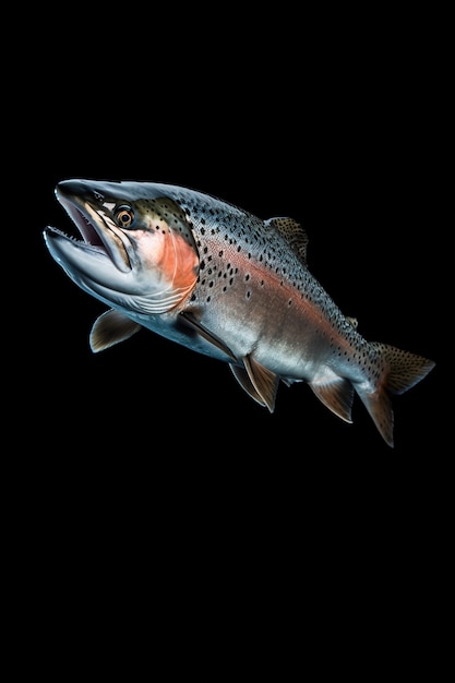 Simple looking fish with black background