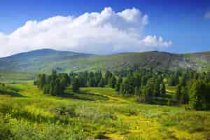 Бесплатное фото Простой пейзаж гор