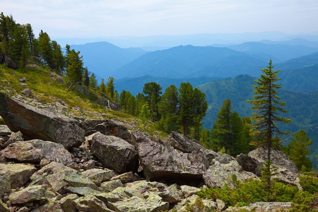 Simple  mountains landscape