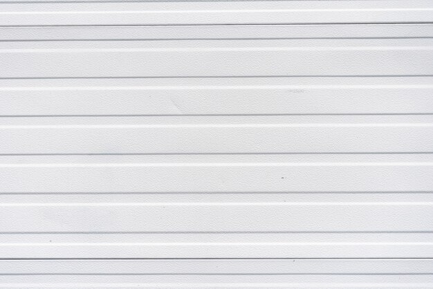 Simple white metal panels wall