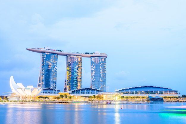 Free photo singapore skyline