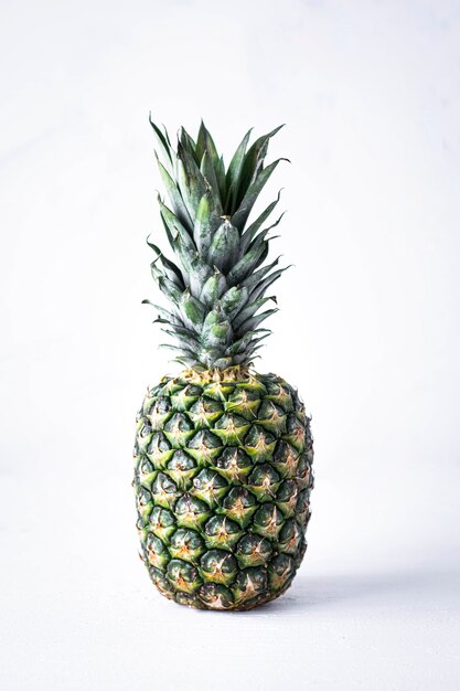 Single fresh pineapple yellow fruit