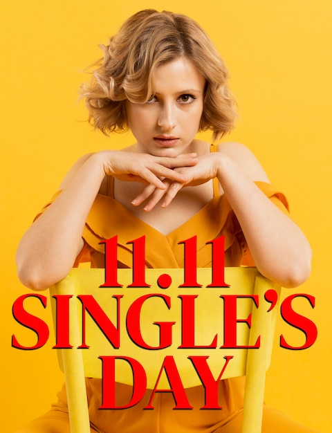 Single's day banner design