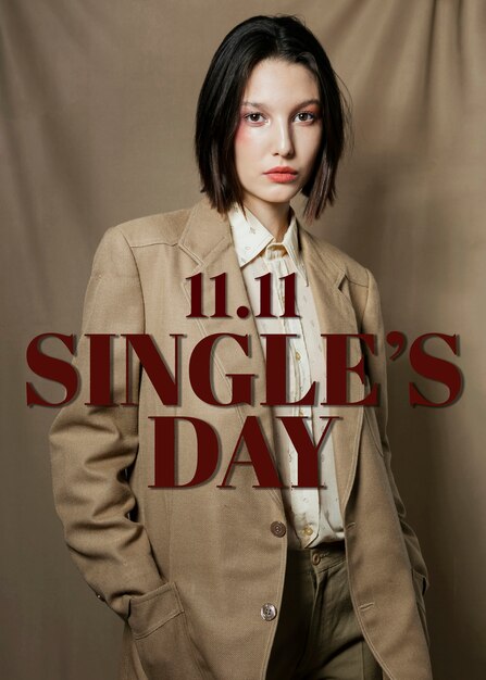 Single's day banner design