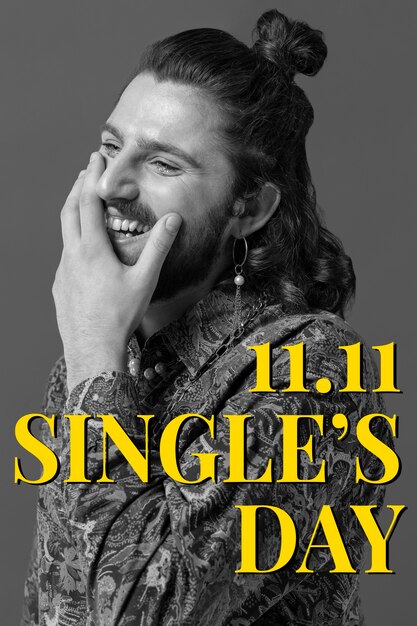 Single's day banner design