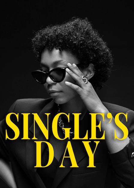 Single's day banner design