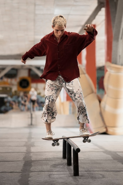 Skate parkteens at skate park