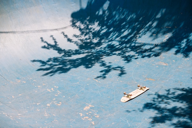 Skateboard on ramp