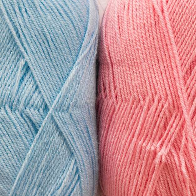 Skeins of natural yarn