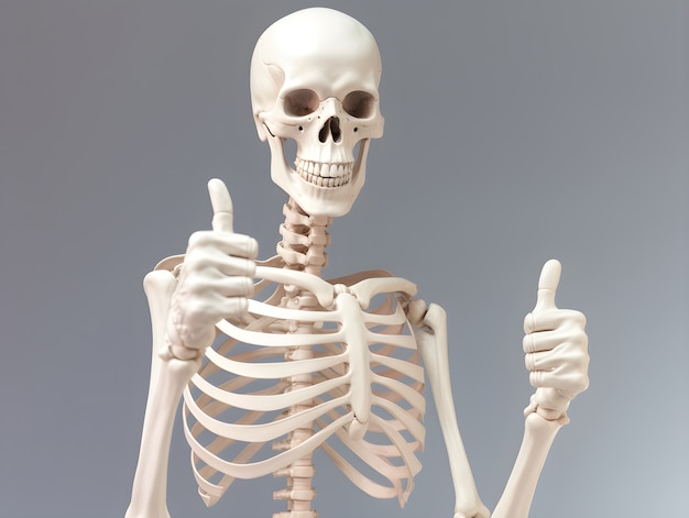 Skeleton in studio