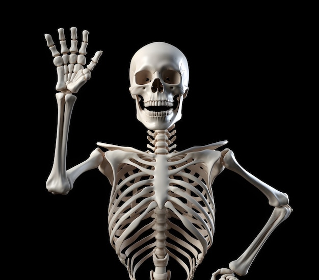 Skeleton in studio