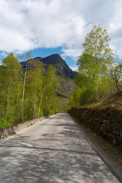 Free photo skjolden norway may 16 2023 mountain