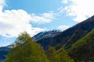 Free photo skjolden norway may 16 2023 mountain