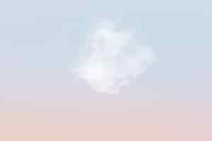 Free photo sky background with white cloud