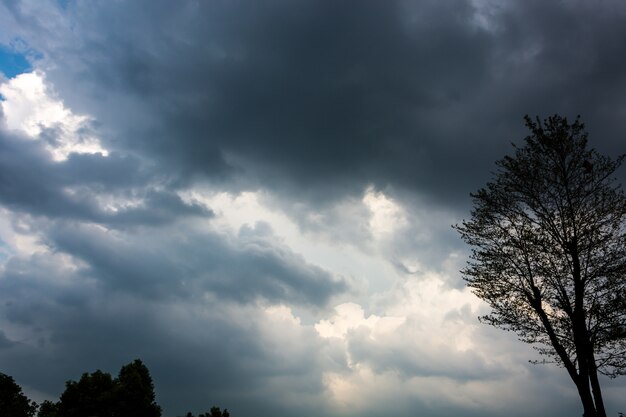 空の雲の背景。