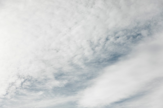 Cielo pieno di nuvole bianche