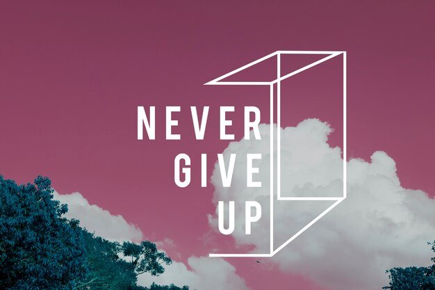 Sky nature photo with motivative quotes