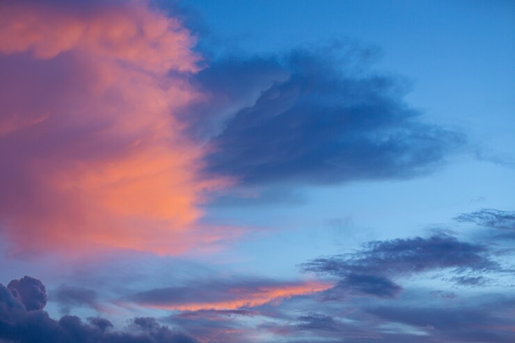 Free Photo sky at sunset time