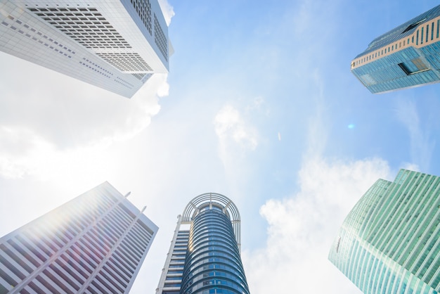 Skyscraper building in singapore