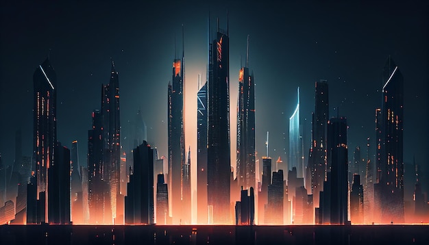 4K, cyberpunk, cyber city, futuristic city, artwork, futuristic, skyscraper