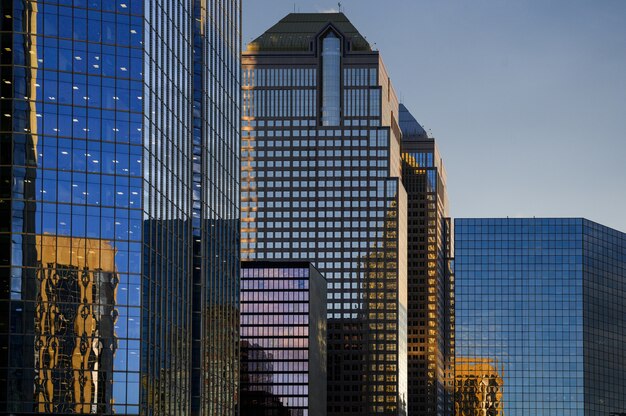 Skyscraper at sunset