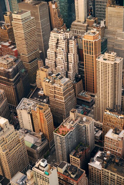 Skyscrapers aerial view