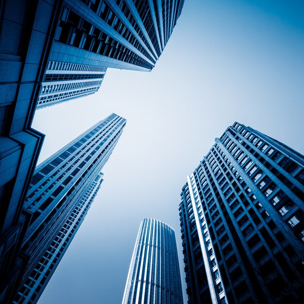 Skyscrapers from a low angle view