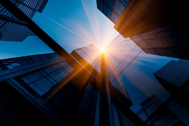 Skyscrapers from a low angle view