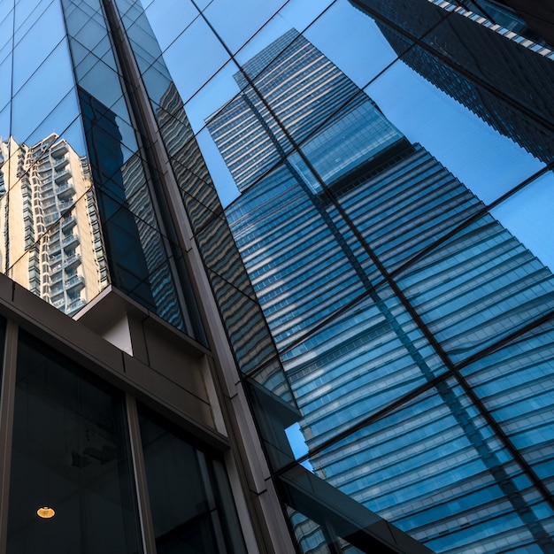 Skyscrapers from a low angle view