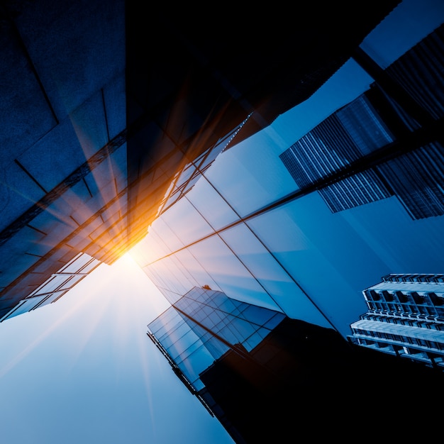 Skyscrapers from a low angle view