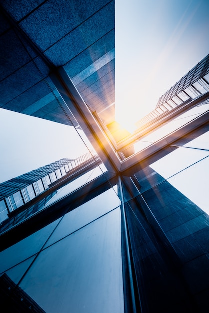 Skyscrapers from a low angle view