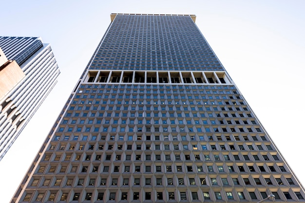 Небоскребы высокие здания Нью-Йорка в центре США