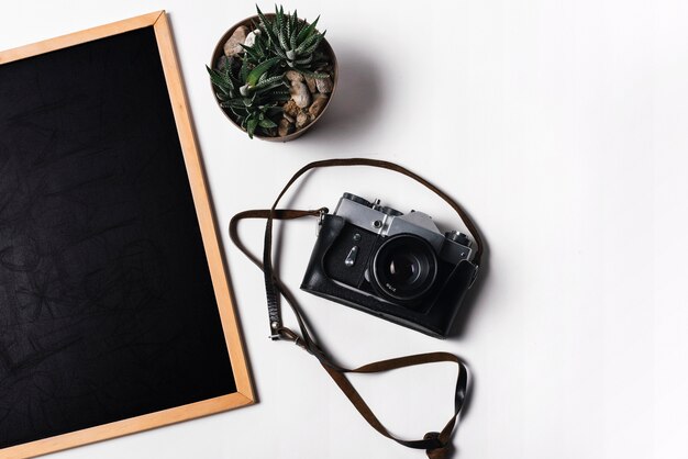 Slate and camera