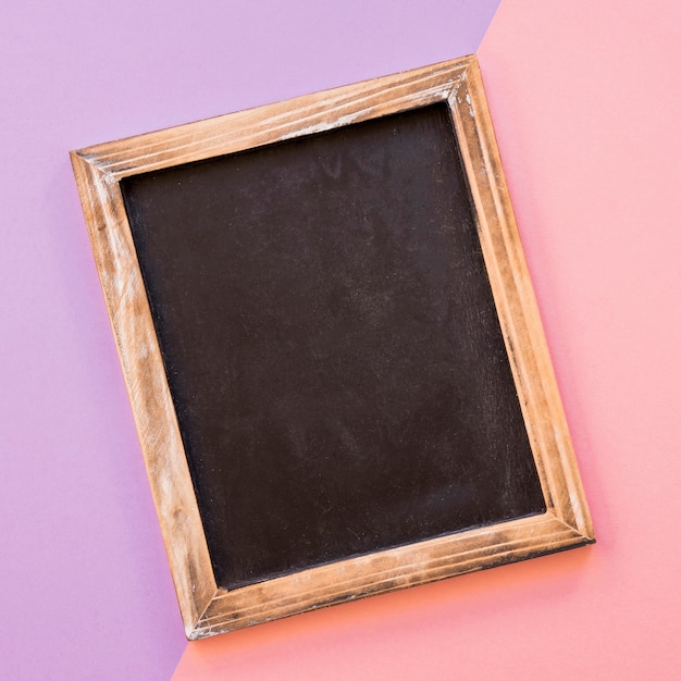 Slate on purple and pink background